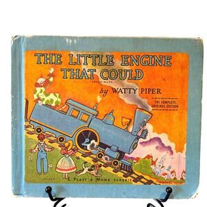Vintage The Little Engine That Could Book by Watty Piper HC, BC Edition, 1980's
